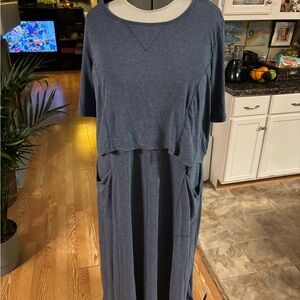 Anthony Richards Navy Midi Dress